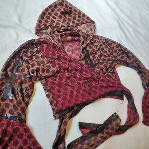 Namaslay hippie wrap crop top